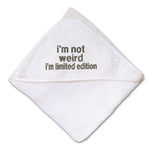 Baby Hooded Towel I'M Limited Edition Embroidery Kids Bath Robe Cotton - Cute Rascals
