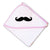 Baby Hooded Towel Mustache Embroidery Kids Bath Robe Cotton - Cute Rascals
