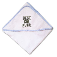 Baby Hooded Towel Best Kid Ever Embroidery Kids Bath Robe Cotton - Cute Rascals