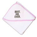 Baby Hooded Towel Best Kid Ever Embroidery Kids Bath Robe Cotton