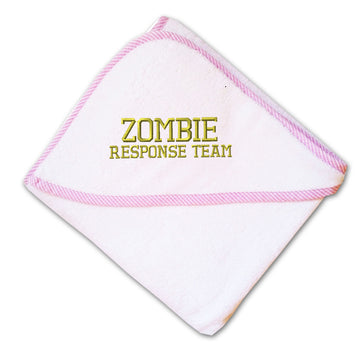 Baby Hooded Towel Zombie Response Team #1 Embroidery Kids Bath Robe Cotton