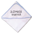 Baby Hooded Towel Zombie Hunter Embroidery Kids Bath Robe Cotton