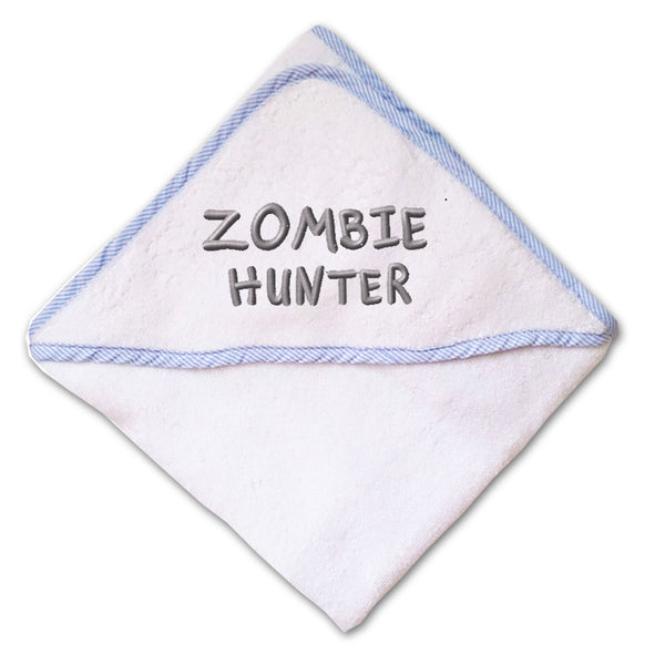 Baby Hooded Towel Zombie Hunter Embroidery Kids Bath Robe Cotton - Cute Rascals