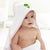 Baby Hooded Towel Alien A Embroidery Kids Bath Robe Cotton - Cute Rascals