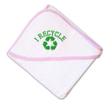 Baby Hooded Towel I Recycle Green Logo Embroidery Kids Bath Robe Cotton
