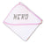 Baby Hooded Towel Nerd Geek Embroidery Kids Bath Robe Cotton - Cute Rascals