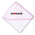 Baby Hooded Towel Yo Amo A Mi Papa Embroidery Kids Bath Robe Cotton