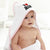 Baby Hooded Towel I Love Mom Embroidery Kids Bath Robe Cotton - Cute Rascals