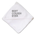 Baby Hooded Towel Best Cousin Ever Embroidery Kids Bath Robe Cotton