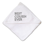 Baby Hooded Towel Best Cousin Ever Embroidery Kids Bath Robe Cotton - Cute Rascals