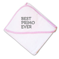 Baby Hooded Towel Best Primo Ever Embroidery Kids Bath Robe Cotton - Cute Rascals