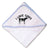 Baby Hooded Towel I Love Cows Embroidery Kids Bath Robe Cotton - Cute Rascals