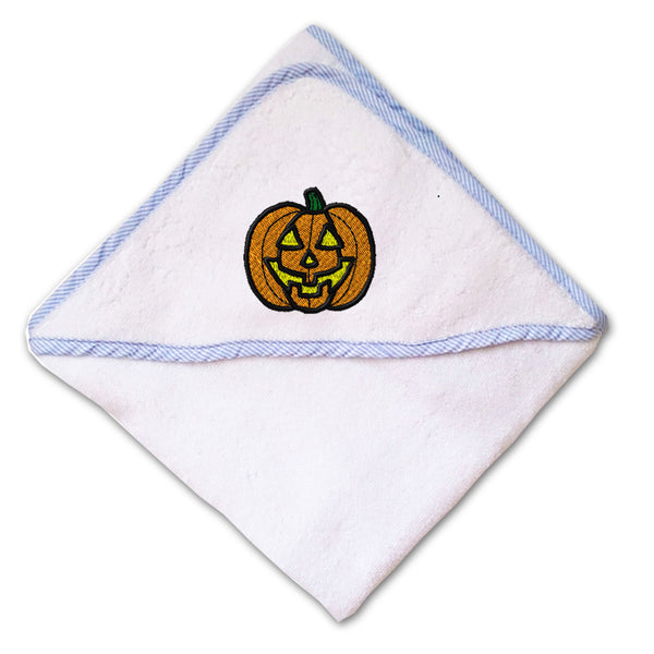 Baby Hooded Towel Pumpkin Embroidery Kids Bath Robe Cotton - Cute Rascals