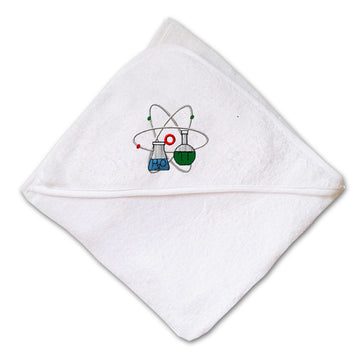 Baby Hooded Towel Science Model Scientist Embroidery Kids Bath Robe Cotton