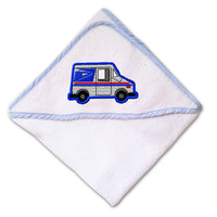 Baby Hooded Towel U.S. Mail Truck post Embroidery Kids Bath Robe Cotton - Cute Rascals