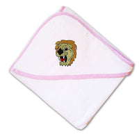 Baby Hooded Towel Lion Face Sports Mascots Embroidery Kids Bath Robe Cotton - Cute Rascals