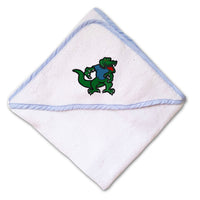 Baby Hooded Towel Standing Alligator Embroidery Kids Bath Robe Cotton - Cute Rascals