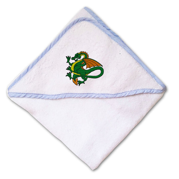 Baby Hooded Towel Dragon Sports Mascot Embroidery Kids Bath Robe Cotton - Cute Rascals