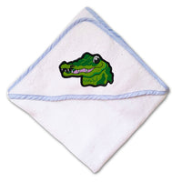 Baby Hooded Towel Gator Head Embroidery Kids Bath Robe Cotton - Cute Rascals