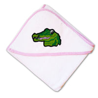 Baby Hooded Towel Gator Head Embroidery Kids Bath Robe Cotton - Cute Rascals