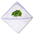 Baby Hooded Towel Toad Embroidery Kids Bath Robe Cotton - Cute Rascals