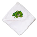 Baby Hooded Towel Toad Embroidery Kids Bath Robe Cotton