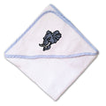 Baby Hooded Towel Elephant Sports Mascots Embroidery Kids Bath Robe Cotton