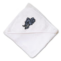 Baby Hooded Towel Elephant Sports Mascots Embroidery Kids Bath Robe Cotton