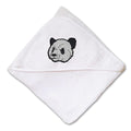 Baby Hooded Towel Panda Sports Mascots Embroidery Kids Bath Robe Cotton