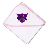 Baby Hooded Towel Animal Panthers Mascot Embroidery Kids Bath Robe Cotton - Cute Rascals