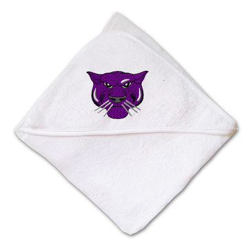 Baby Hooded Towel Animal Panthers Mascot Embroidery Kids Bath Robe Cotton