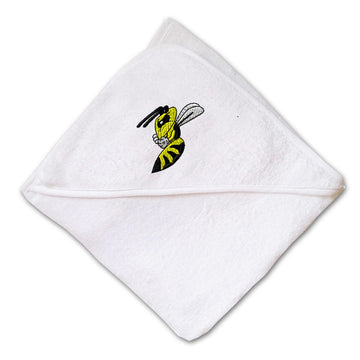 Baby Hooded Towel Insect Hornet Mascot Embroidery Kids Bath Robe Cotton