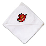Baby Hooded Towel Demon Devil Mascot Embroidery Kids Bath Robe Cotton - Cute Rascals