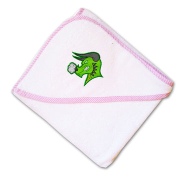 Baby Hooded Towel Dragon Mascot Embroidery Kids Bath Robe Cotton