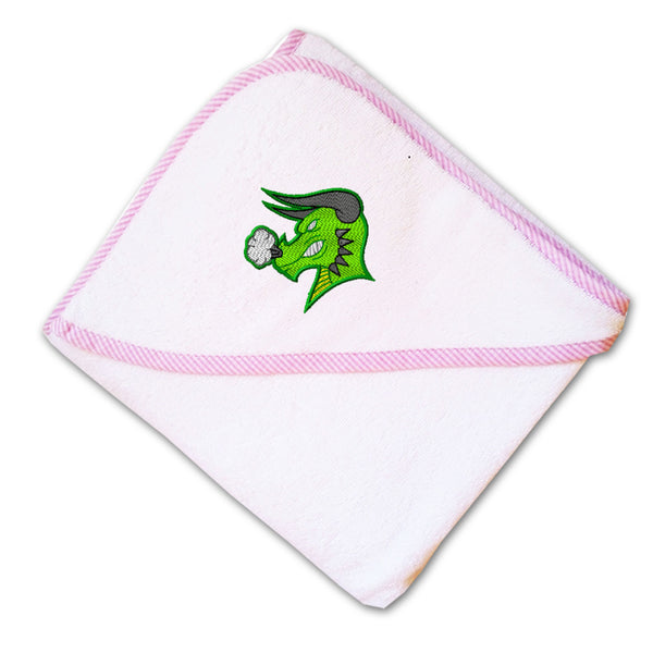 Baby Hooded Towel Dragon Mascot Embroidery Kids Bath Robe Cotton - Cute Rascals