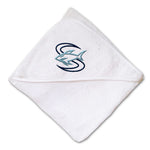 Baby Hooded Towel Animal Fish Shark Mascot Embroidery Kids Bath Robe Cotton - Cute Rascals