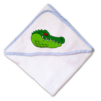 Baby Hooded Towel Animal Reptile Mascot Gators Embroidery Kids Bath Robe Cotton - Cute Rascals