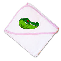 Baby Hooded Towel Animal Reptile Mascot Gators Embroidery Kids Bath Robe Cotton - Cute Rascals