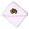 Baby Hooded Towel Animal Tigers Mascot Embroidery Kids Bath Robe Cotton