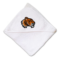 Baby Hooded Towel Animal Tigers Mascot Embroidery Kids Bath Robe Cotton - Cute Rascals
