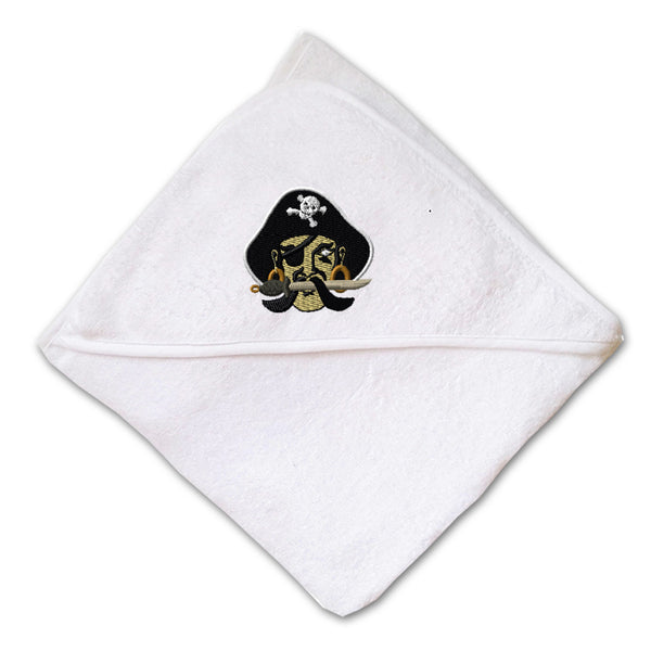 Baby Hooded Towel Pirate Embroidery Kids Bath Robe Cotton - Cute Rascals