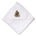 Baby Hooded Towel Wheel Anchor Rope Embroidery Kids Bath Robe Cotton