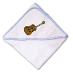 Baby Hooded Towel Guitar Music A Embroidery Kids Bath Robe Cotton - Cute Rascals