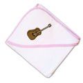 Baby Hooded Towel Guitar Music A Embroidery Kids Bath Robe Cotton