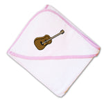 Baby Hooded Towel Guitar Music A Embroidery Kids Bath Robe Cotton - Cute Rascals