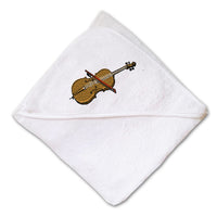 Baby Hooded Towel Cello Music Embroidery Kids Bath Robe Cotton - Cute Rascals