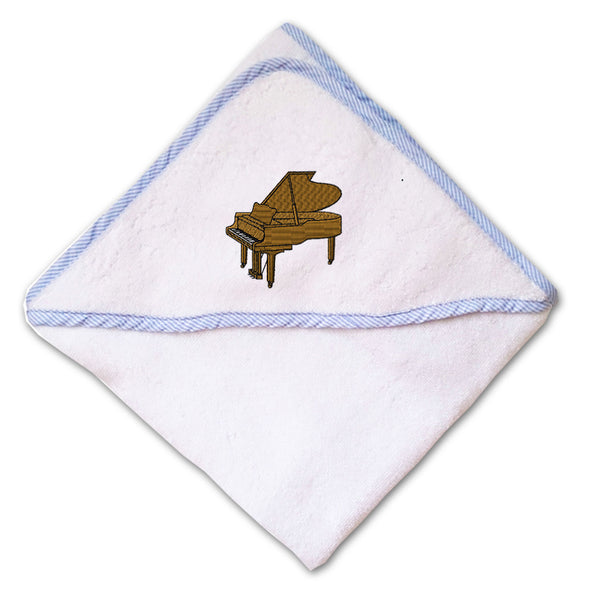 Baby Hooded Towel Piano Music A Embroidery Kids Bath Robe Cotton - Cute Rascals