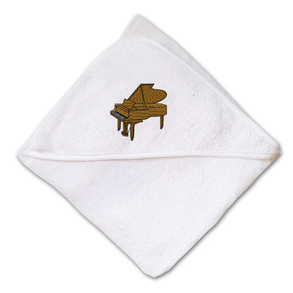 Baby Hooded Towel Piano Music A Embroidery Kids Bath Robe Cotton - Cute Rascals