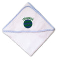 Baby Hooded Towel Uranus Embroidery Kids Bath Robe Cotton