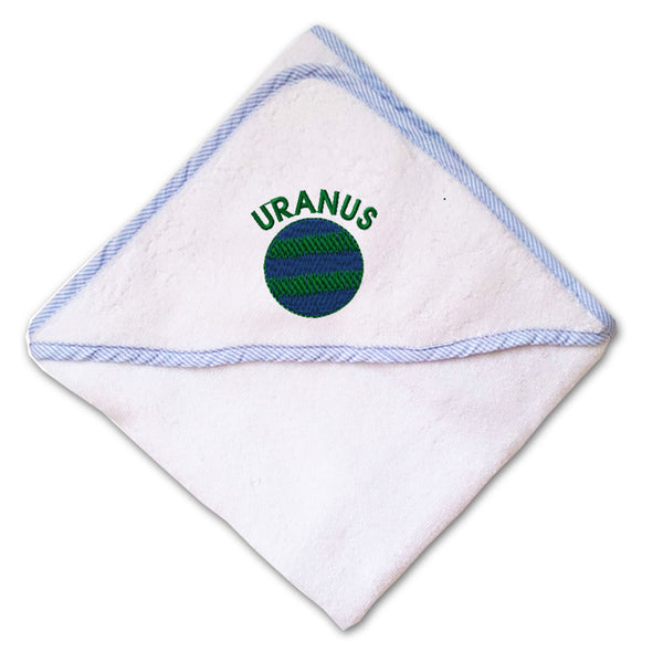 Baby Hooded Towel Uranus Embroidery Kids Bath Robe Cotton - Cute Rascals